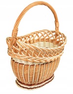 KRÁSNÝ PROUTĚNÝ KOŠÍK NA DÁREK RUČNÍ PRÁCE houby