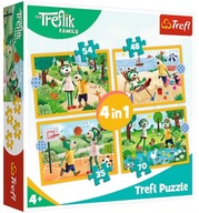 Trefl Puzzle 4w1 Trefliki na wakacjach 34623