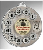 Ciferník telefónu - záložky do knihy 0-9