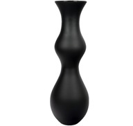 Vysoká váza podlahový flakón čierna mat W-441B H:70cm D:23cm