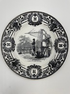 Talerz kolekcjonerski, dekoracyjny KERAMIS B.F Napoleon XIX wieku
