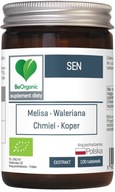 Sen BIO 450 mg x 100 tabletek BeOrganic Melisa Lepsza jakość snu Kozłek