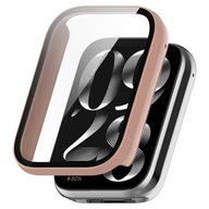 ETUI OCHRONNE + SZKŁO HARTOWANE 2W1 DO XIAOMI MI BAND 8 PRO - PINK