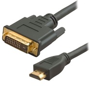Kabel Video HDMI - DVI długość 2m 24+1 pin