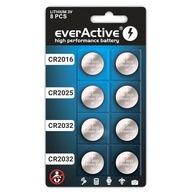 Baterie everActive litowe CR2032 CR2025 CR2016 mix