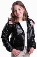 Dievčenská bunda jar/jeseň čierna (8) veľ.128 cm