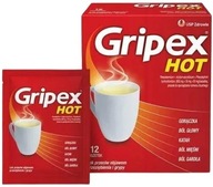 Gripex Hot Przeziębienie grypa 12 saszetek