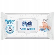 CHUSTECZKI NAWILŻANE'' AQUA WIPES'' FRESH BABY A60 Z KLIPSEM 99,9% WODY