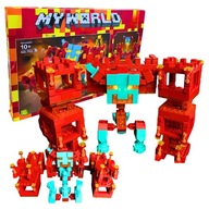 Robotické kocky Pevnosť 2v1 LED domček Herný set kociek Module World