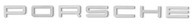 Samolepiaci emblém pečiatka PORSCHE 35x2 cm strieborná