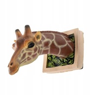 vtipný 3d obraz vyčnievajúca hlava žirafy