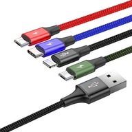 BASEUS KABEL 4W1 USB - MICRO TYPE-C 2x do LIGHTNING