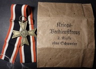 Kriegsverdienstkreuz 2 klasy bez mieczy+ torebka Friedrich Orth