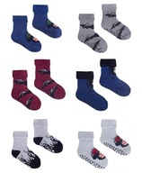 6 x Ponožky Yoclub Hrubé Protišmykové FROTTE ABS 20-22