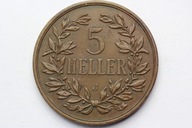 5 HELLER NIEMIECKA AFRYKA WSCHODNIA 1908 J Nr. 2