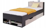 Łóżko młodzieżowe PLANET 14 - 90x200 cm - czarny