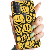 ETUI MATOWE DO MOTOROLA MOTO G71 5G WZORY SMILE BUŹKA UŚMIECH OBUDOWA CASE