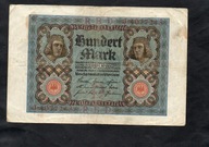 BANKNOT NIEMCY -- 100 marek -- 1920 rok , seria J