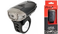 Lampa rowerowa przednia Prox Lupus 1-LED 3W USB 300 lm, 1200 mAh