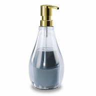 Dozownik do mydła płynu szklany DROPLET niebieski