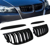 GRILL PREDNÁ MRIEŽKA NÁRAZNÍKA BMW 3 E90 E91 M BALENIE M3 ČIERNY LESK PREDlift 2005-2008