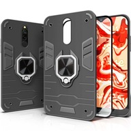 PANCIEROVÉ PUZDRO PRE XIAOMI REDMI 8 ČIERNE PUZDRO ARMOR HOLDER RING + SKLO 9H