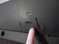 VW TOUAREG 7L 02- bumper rear rear part LB5S