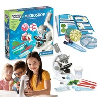 Edukacyjny Mikroskop CLEMENTONI Super NAUKOWA ZABAWA dla dzieci + akcesoria