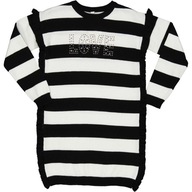 Dievčenské šaty TRYBEYOND 999.95583 bielo-čierne