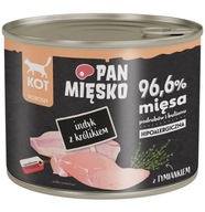 Pan Mięsko dla kota Indyk z królikiem 200g