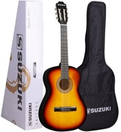 SUZUKI SCG-2 4/4 SB PODPALANA GITARA KLASYCZNA + POKROWIEC ZESTAW DO NAUKI