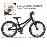 Detský bicykel KUbikes 16S 2-rýchlostný ľahký 6,4 kg