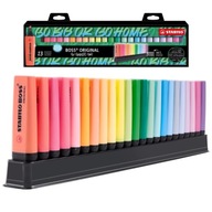 ZVÝRAZŇOVAČ STABILO BOSS ORIGINAL SADA 23 FARIEB NA STOJANE - NEÓNOVÉ A PASTELOVÉ