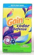 Gain + Odor Defense 200 szt.Chusteczki pre sušičky