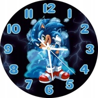 Nástenné hodiny pre deti Sonic Pre chlapca 30 cm
