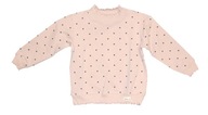 Bluza dziewczęca różowa w kropki ATUT - 98