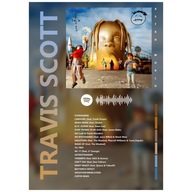 Plagát 70x50 obal albumu Travis Scott Astro World rap Cactus Jack Jordan