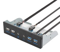 Hub 5.25-calowy Przedni Panel USB 3.0 / 2.0 Audio