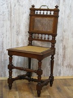Stare krzesła dębowe rzeźbione 6szt oryginał