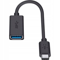 Belkin Kabel Adapter USB-C (M) do USB-A (F), 13 cm