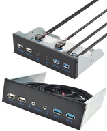 Hub USB 3.0 Front panel przedni 6 portów 5,25 cali