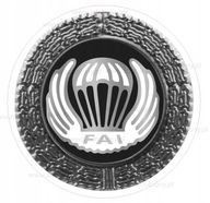Odznaka spadochronowa srebrna naklejka