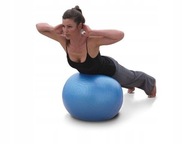 Piłka gumowa gimnastyczna 55cm fitness do ćwiczeń pompka
