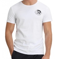 Koszulka Męska T-shirt Diesel z logo, biała XXL