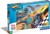 CLEMENTONI 104 EL. SUPER KOLOR HOT WHEELS [PUZZLE]