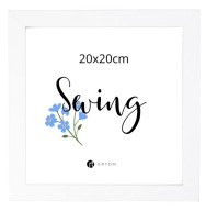 Képkeret 20x20 fehér modern skandináv MDF