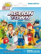 COBI 1852 ACTION TOWN Figurka z akcesoriami.