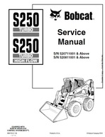 Servisná príručka BobCat S250 - 300 Šmykom riadený nakladač