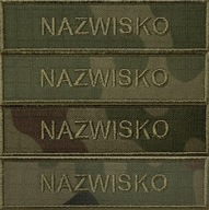 Nazwisko na mundur WOJSKO wz2010 us-22 imiennik WP komplet x4 KHAKI