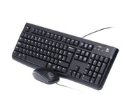 Zestaw biurowy Logitech MK120 przewodowy USB klawiatura + myszka czarny